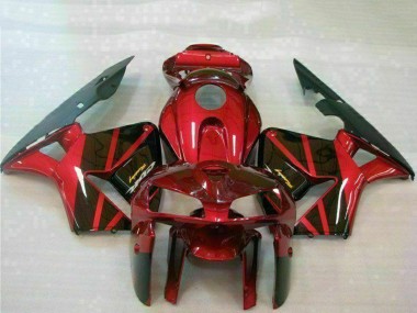 Honda CBR600RR Motorrad Verkleidung 2005-2006 - Rot Schwarz