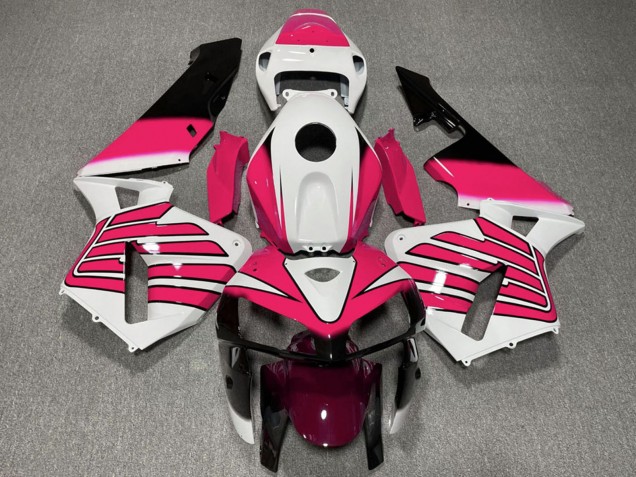 Honda CBR600RR Motorrad Verkleidung 2005-2006 - Weiss Rosa Flugel