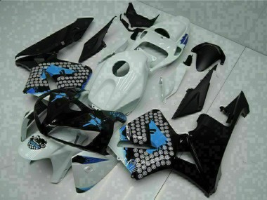Honda CBR600RR Motorrad Verkleidung 2005-2006 - Weiss Schwarz Grun
