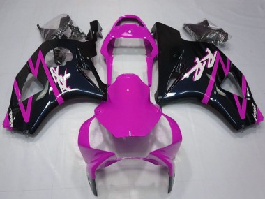 Honda CBR954RR Motorrad Verkleidung 2002-2003 - Rosa Glanzendes Schwarz