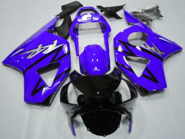 Honda CBR954RR Motorrad Verkleidung 2002-2003 - Lila Glanzendes Schwarz CBR Stil
