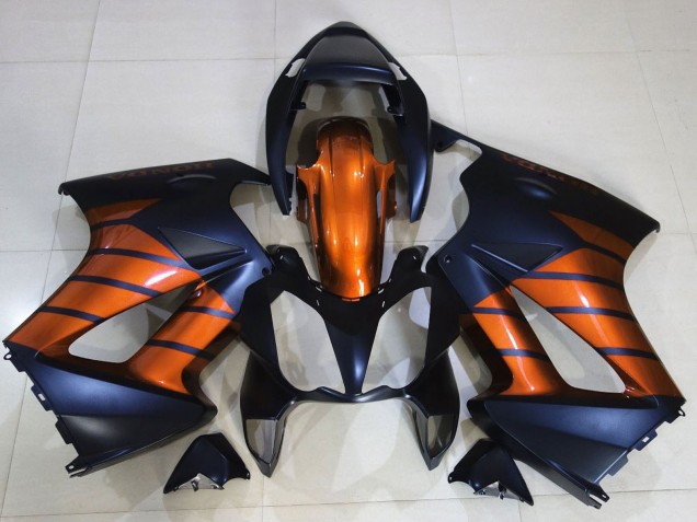 Honda VFR 800 Motorrad Verkleidung 2002-2013 - Orange Matt Blau Matt Schwarz