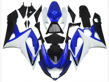 Suzuki GSXR 1000 Motorrad Verkleidung 2005-2006 - Weiss Rot Blau Gelb