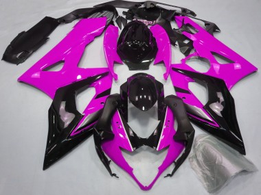 Suzuki GSXR 1000 Motorrad Verkleidung 2005-2006 - Rosa Glanzendes Schwarz