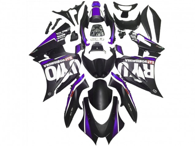 Suzuki GSXR 1000 Motorrad Verkleidung 2017-2024 - Matt Schwarz Lila