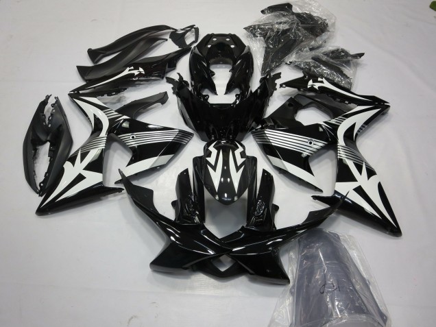 Suzuki GSXR 1000 Motorrad Verkleidung 2009-2016 - Weiss Schwarz