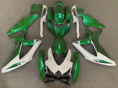 Suzuki GSXR 600 / GSXR 750 Motorrad Verkleidung 2008-2010 - Weiss Grun OEM Stil