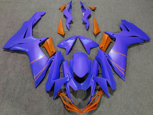 Suzuki GSXR 600 / GSXR 750 Motorrad Verkleidung 2011-2024 - Ozean Blau Orange
