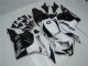 Honda CBR600RR Motorrad Verkleidung 2009-2012 - Weiss Glanzendes Schwarz Repsol