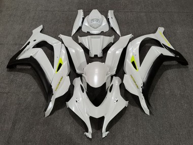 Kawasaki ZX10R Motorrad Verkleidung 2016-2020 - Perl Weiss Gelb Matt Schwarz