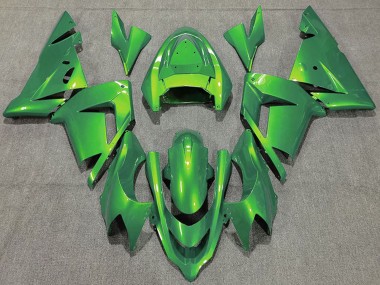 Kawasaki ZX10R Motorrad Verkleidung 2004-2005 - Glanzendes Grun