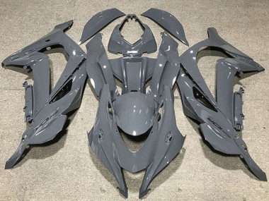 Kawasaki ZX10R Motorrad Verkleidung 2016-2020 - Nardo Grau Schwarz Logo