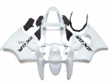 Kawasaki ZX6R Motorrad Verkleidung 2000-2002 - Glanzendes Weiss