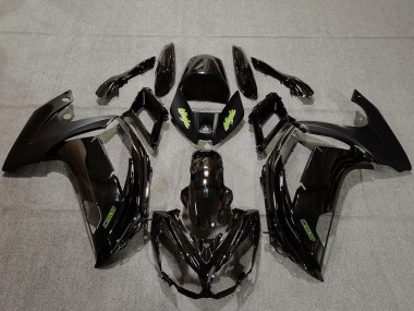 Kawasaki Ninja 650R Motorrad Verkleidung 2009-2011 - Glanzendes Schwarz Grun