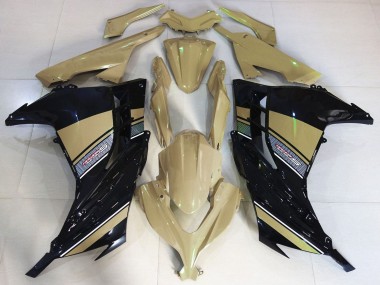 Kawasaki Ninja 300 Motorrad Verkleidung 2013-2024 - Wustenbraun Schwarz