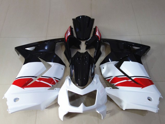 Kawasaki Ninja 250 Motorrad Verkleidung 2008-2012 - Weiss Rot Glanzendes Schwarz