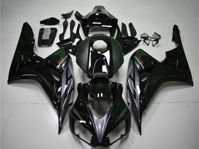 Honda CBR1000RR Motorrad Verkleidung 2004-2005 - Glanzendes Schwarz Grau