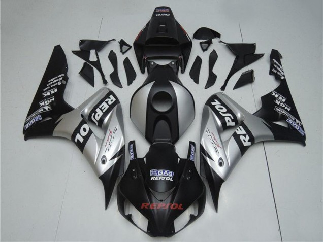 Honda CBR1000RR Motorrad Verkleidung 2004-2005 - Silber Glanzendes Schwarz Repsol