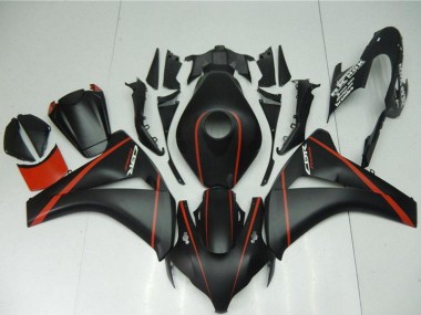 Honda CBR1000RR Motorrad Verkleidung 2008-2011 - Matt Schwarz Rot