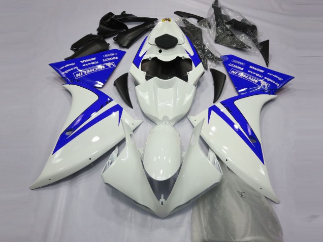 Yamaha R1 Motorrad Verkleidung 2012-2014 - Weiss Blau