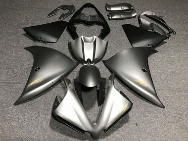 Yamaha R1 Motorrad Verkleidung 2012-2014 - Matt Grau Gold Aufkleber
