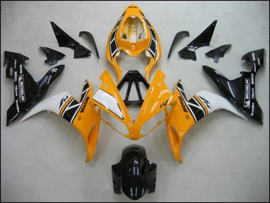 Yamaha R1 Motorrad Verkleidung 2004-2006 - Gelb Weiss Schwarz OEM Stil