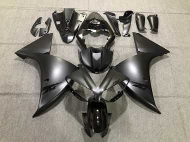 Yamaha R1 Motorrad Verkleidung 2012-2014 - Glanzendes Schwarz Matt Schwarz