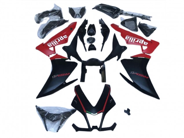 Aprilia RSV4 1000 Abs Motorrad Verkleidungen 2009-2015 - Matt Schwarz Rot