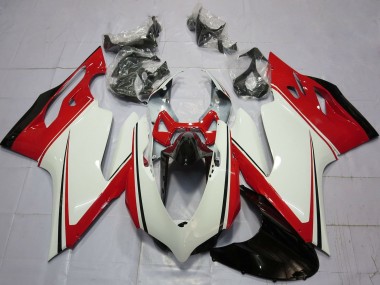 Ducati 899 1199 Motorrad Verkleidung 2011-2014 - Weiss Rot Grun Glanzendes Schwarz