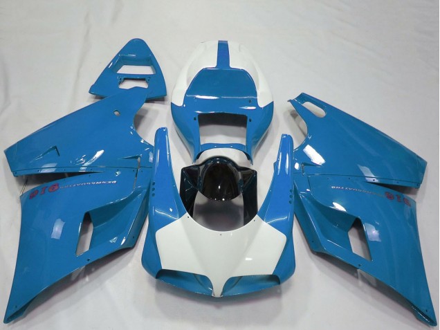 Ducati 916 Motorrad Verkleidung 1993-2005 - Hellblau Glanzendes Schwarz