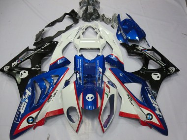 BMW S1000RR Motorrad Verkleidung 2009-2014 - Weiss Rot Blau Glanzendes Schwarz HP
