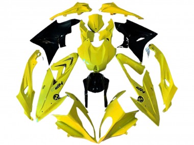 BMW S1000RR Motorrad Verkleidung 2009-2014 - Gelb Glanzendes Schwarz HP