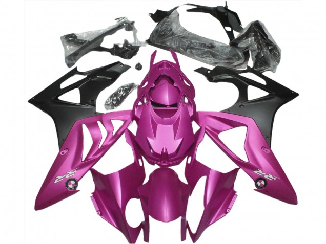 BMW S1000RR Motorrad Verkleidung 2009-2014 - Rosa Matt Schwarz