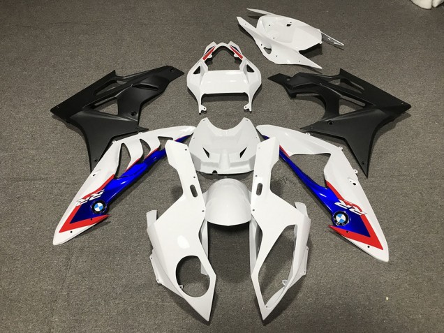 BMW S1000RR Motorrad Verkleidung 2009-2014 - Weiss Rot Blau Matt Schwarz