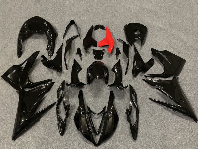 Triumph Daytona 675 Motorrad Verkleidung 2013-2016 - Glanzendes Schwarz
