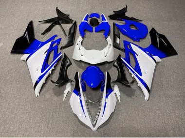Triumph Daytona 675 Motorrad Verkleidung 2013-2016 - Weiss Blau Glanzendes Schwarz