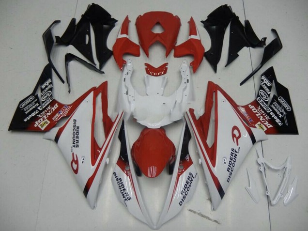 Triumph Daytona 675 Motorrad Verkleidung 2013-2016 - Weiss Rot Glanzendes Schwarz
