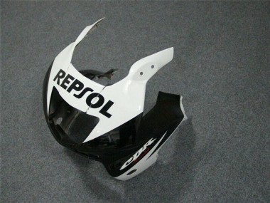 Honda CBR600 F3 Motorrad Verkleidung 1997-1998 - Weiss Glanzendes Schwarz Repsol