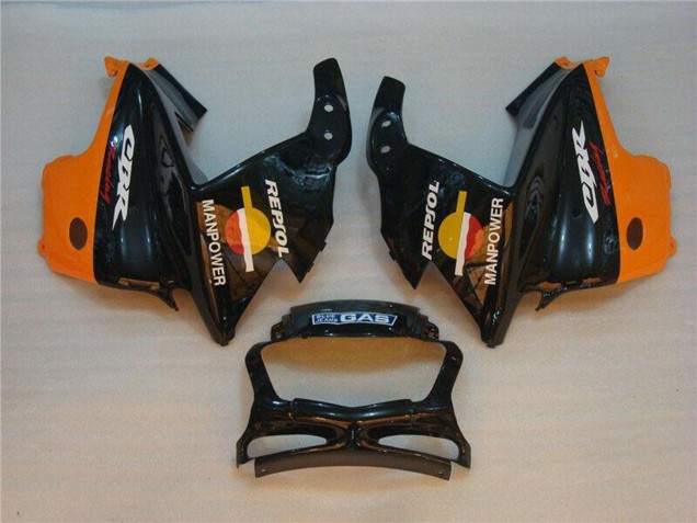 Honda CBR600 F3 Motorrad Verkleidung 1995-1996 - Orange Weiss Rot Glanzendes Schwarz Repsol