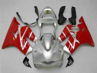 Honda CBR600 F4i Motorrad Verkleidungen Kit 2001-2003 - Silber Rot