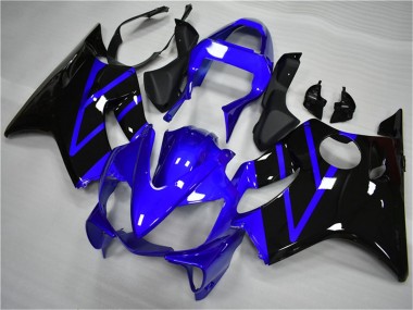 Honda CBR600 F4i Motorrad Verkleidung 2001-2003 - Blau Glanzendes Schwarz