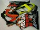 Honda CBR600 F4i Motorrad Verkleidung 2001-2003 - Gelb Orange Glanzendes Schwarz Rossi 46