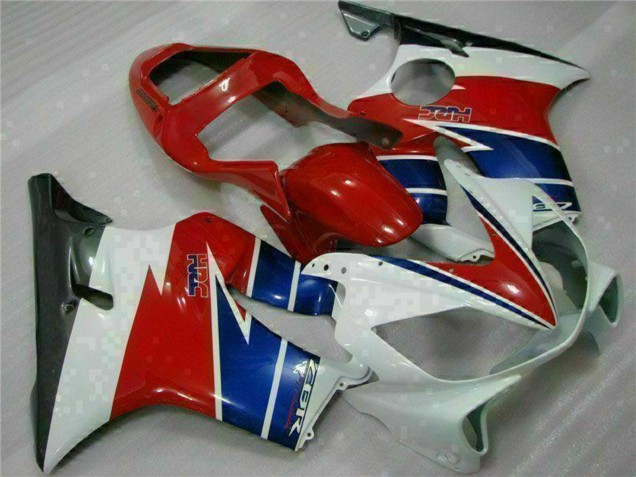 Honda CBR600 F4i Motorrad Verkleidung 2001-2003 - Weiss Rot Blau Schwarz