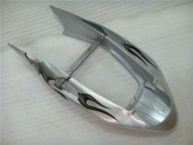 Honda CBR1100XX Blackbird Motorrad Verkleidung 1996-2007 - Silber Schwarz Flamme