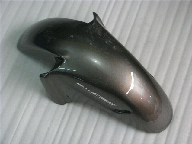 Honda CBR1100XX Blackbird Motorrad Verkleidung 1996-2007 - Glanzendes Schwarz Silber Flamme