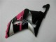 Suzuki GSXR 600/750 Motorrad Verkleidung 2001-2003 - Rosa Silber Glanzendes Schwarz