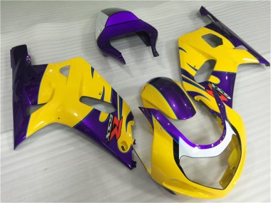 Suzuki GSXR 600/750 Motorrad Verkleidung 2001-2003 - Gelb Lila