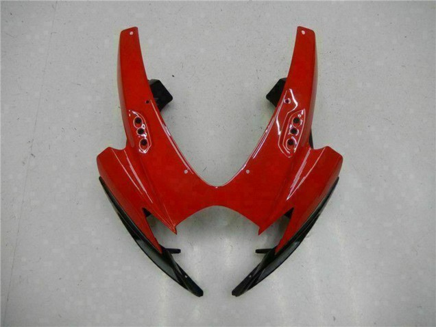 Suzuki GSXR 600/750 Motorrad Verkleidung 2006-2007 - Rot Glanzendes Schwarz