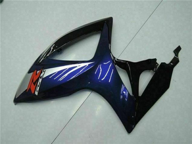 Suzuki GSXR 600/750 Motorrad Verkleidung 2006-2007 - Glanzendes Schwarz Blau