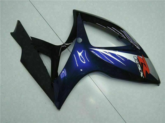 Suzuki GSXR 600/750 Motorrad Verkleidung 2006-2007 - Glanzendes Schwarz Blau